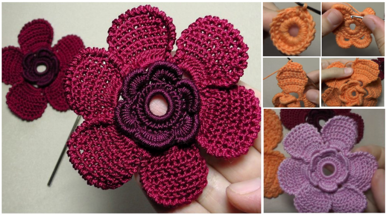 C Mo Tejer Una Preciosa Flor En Crochet Manualidades Y