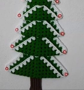 Rbolito De Navidad Tejido A Crochet Con Grannies Manualidades Diy