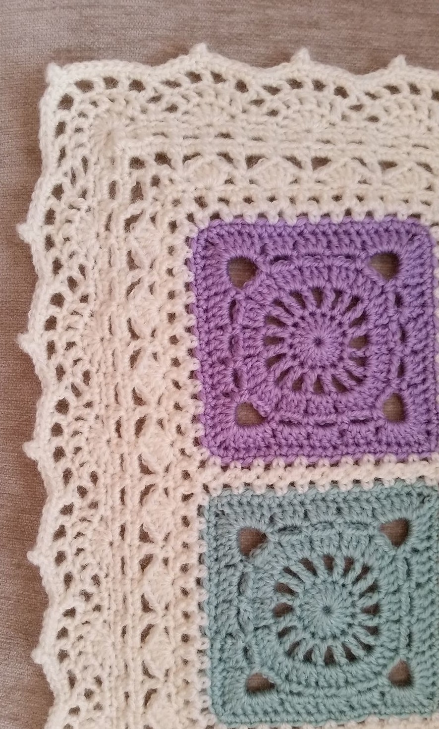 Manta De Cuadros A Crochet Con Bonito Borde Manualidades DIY