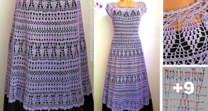 Vestido Tejido A Crochet Con Un Dise O Maravilloso Manualidades Diy