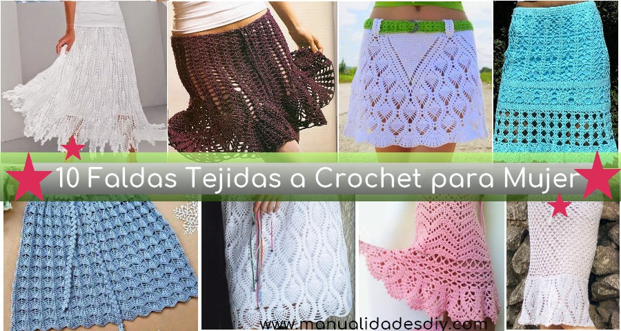 El hotel Investigación Redondo 10 Faldas Tejidas a Crochet para Mujer ⋆ Manualidades Y DIYManualidades Y  DIY