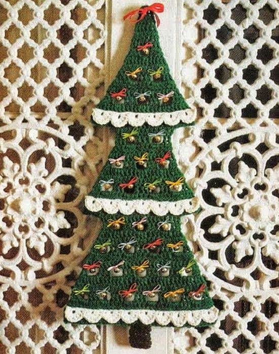 Diseños en Crochet de Árboles de Navidad para Tejer ⋆ Manualidades DIY
