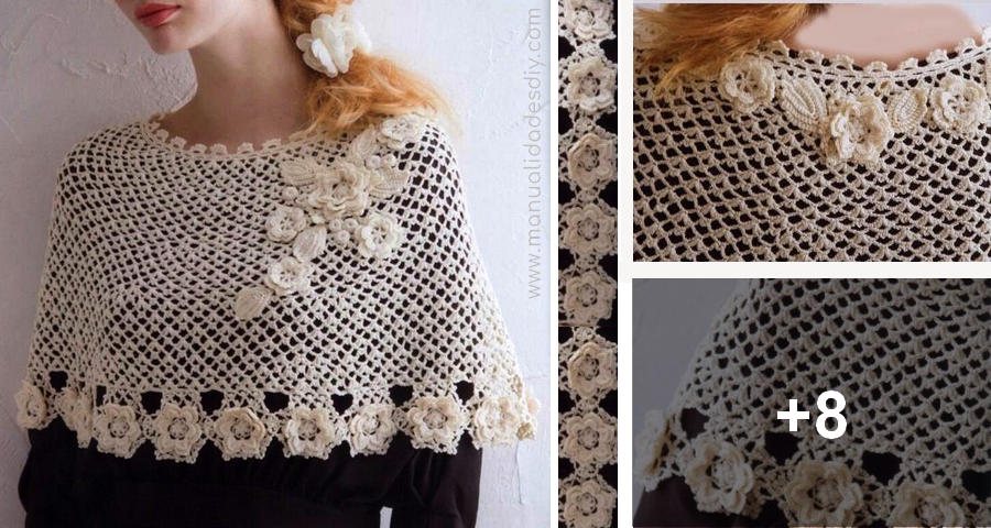 Clase: Poncho Irlandés Crochet con 3D + ⋆ Manualidades DIY