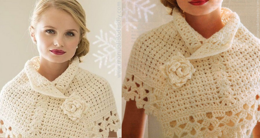 Precioso Crochet con Flor y Orilla ⋆ Manualidades DIY